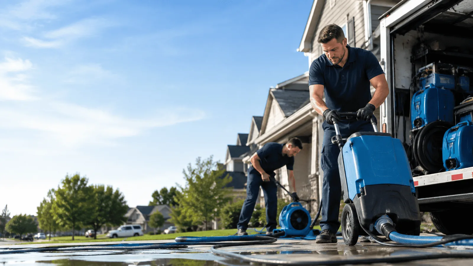 Structural Drying being performed in Elk Grove Village, IL